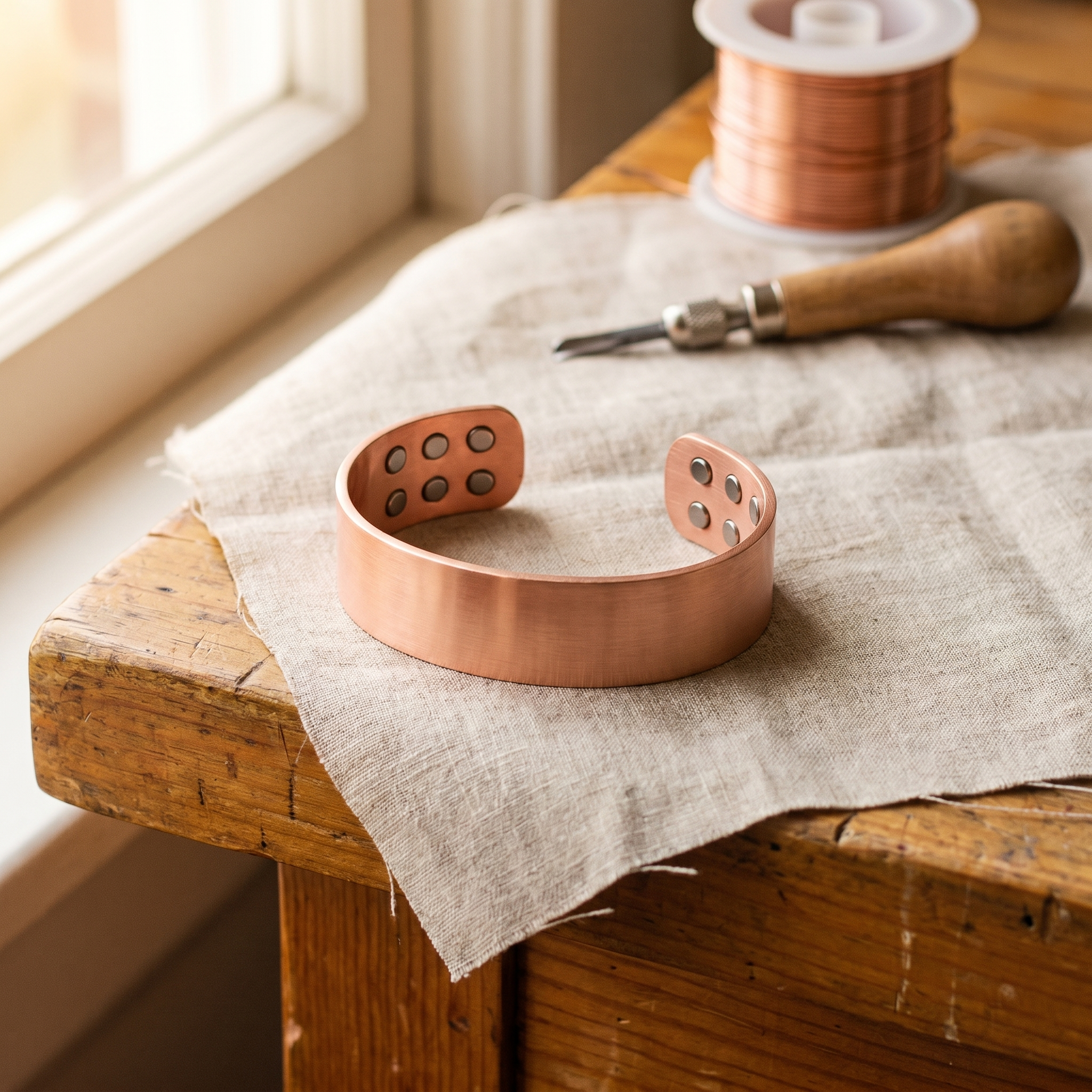 Bransoletka Miedziana Kowadło