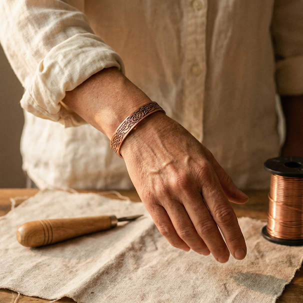 Bransoletka Miedziana Runo
